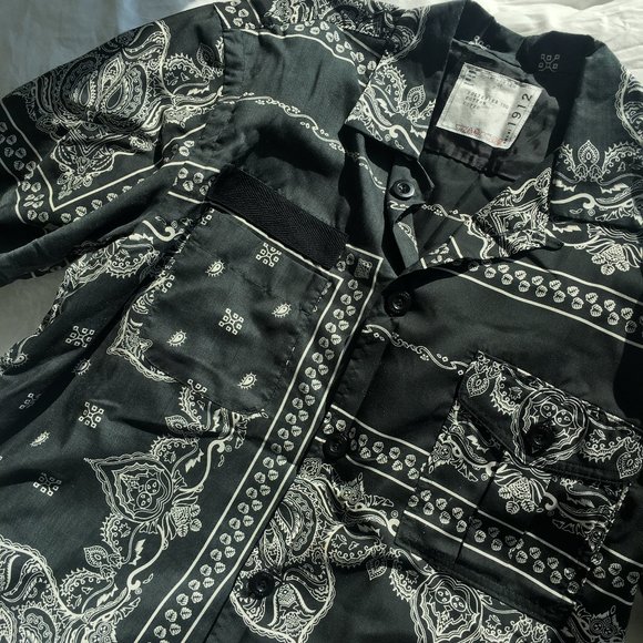 SACAI Paisley Bandana Print Shirt - Picture 1 of 2